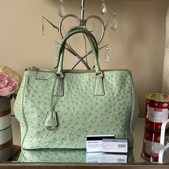 PRADA Ostrich BN1786 Struzzo Tote Bag - Picture 14 of 15